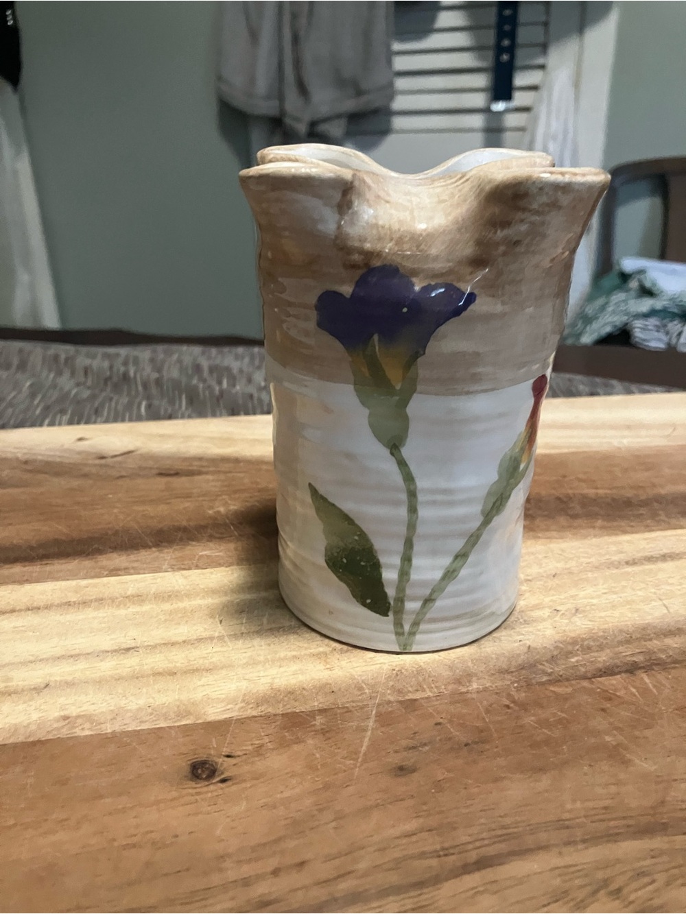 Handpainted Ceramic Studio Pottery Vase